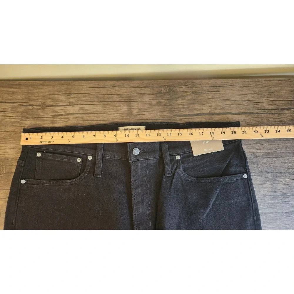 Madewell Mens Slim Jeans 40X30 Black Denim NWT
